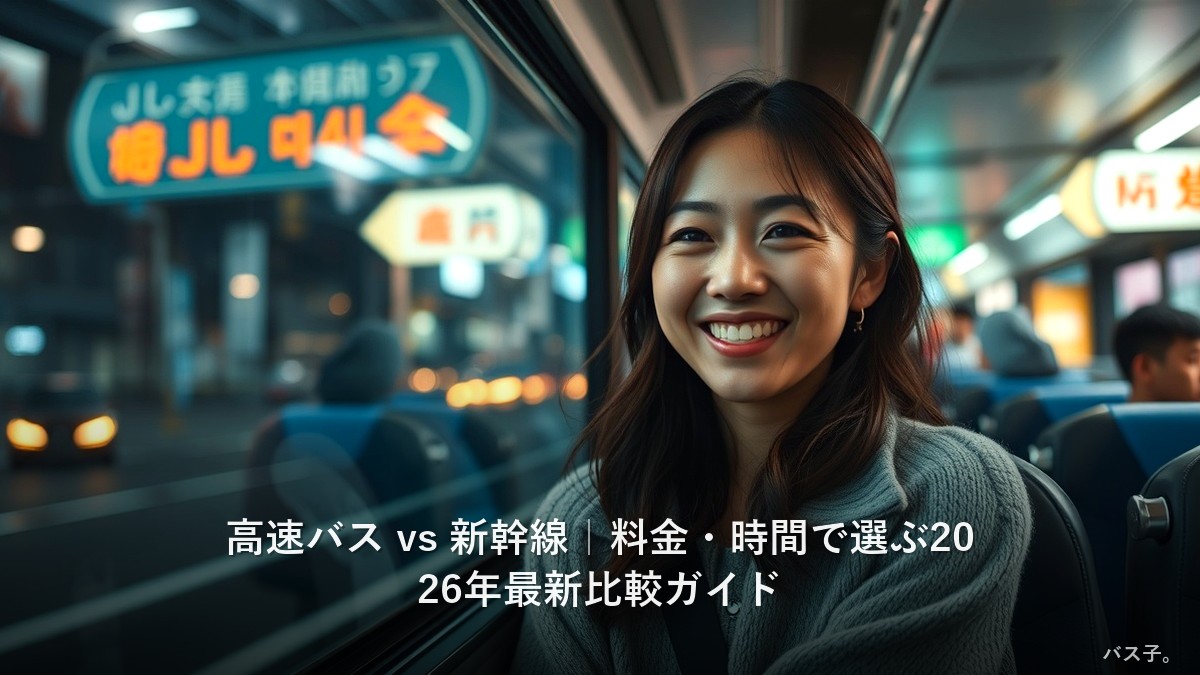 高速バス vs 新幹線｜料金・時間で選ぶ2026年最新比較ガイド